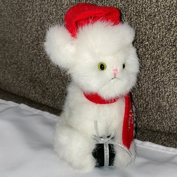 Fancy Feast Kitty Cat Promotional Ornament 2005 Plush Soft Fluffy Present Hang - Picture 3 of 10
